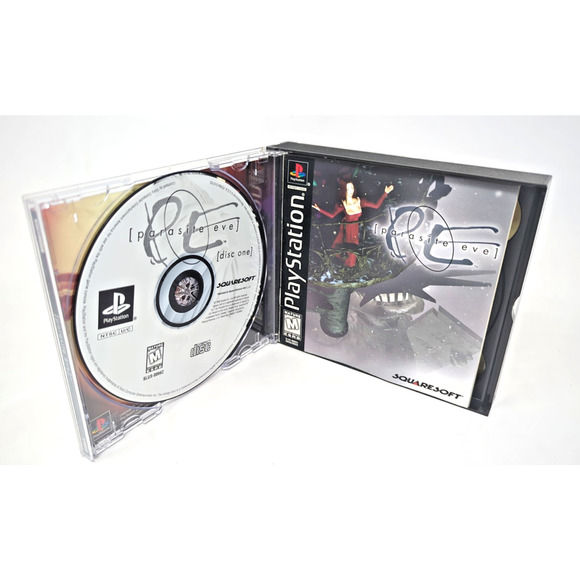 Parasite Eve Black Label PlayStation 1 PS1 CIB Complete w/ SquareSoft Demo Disc - Picture 2 of 5